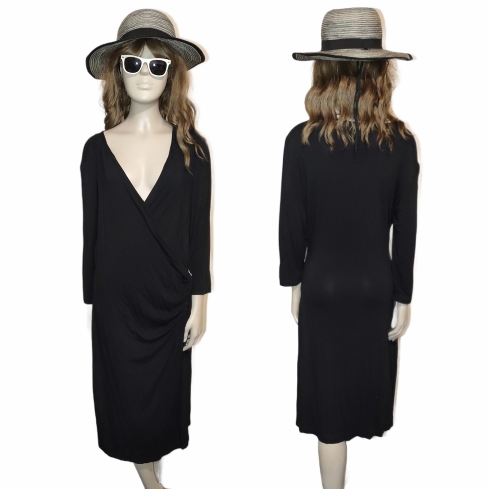4/$20 • ATTENTION • Classic Side Zipper Long Sleeve Dress